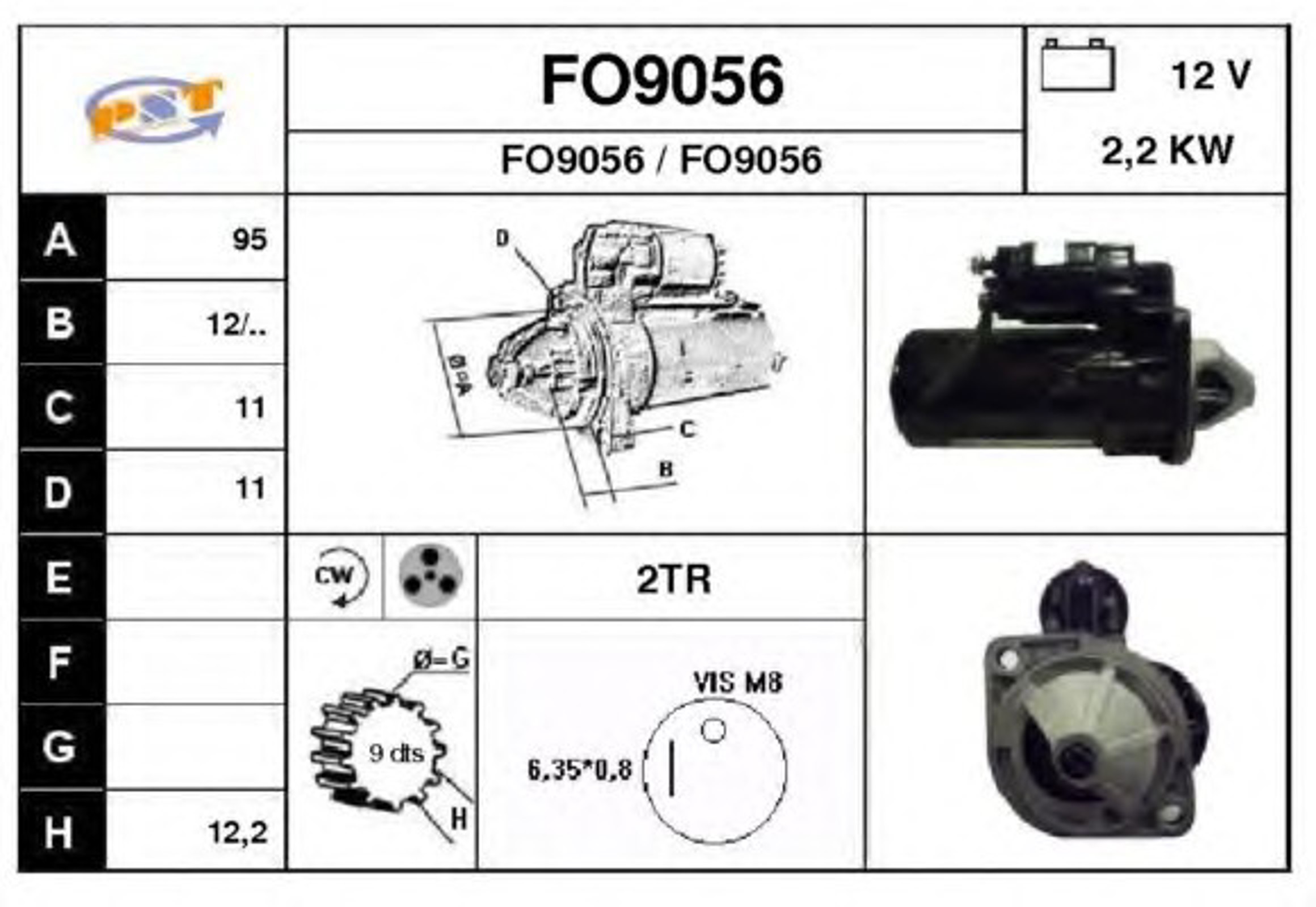 Стартер SNRA FO9056