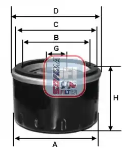 Фильтр масляный SOFIMA S 3261 R