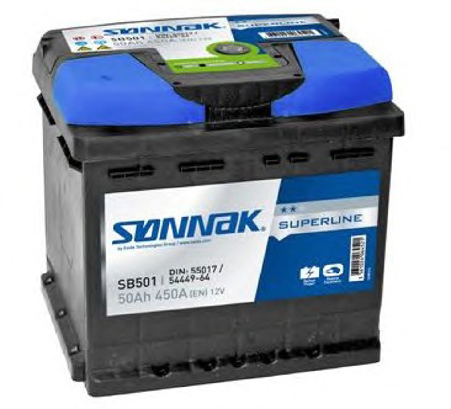 Стартерная аккумуляторная батарея SONNAK SB501