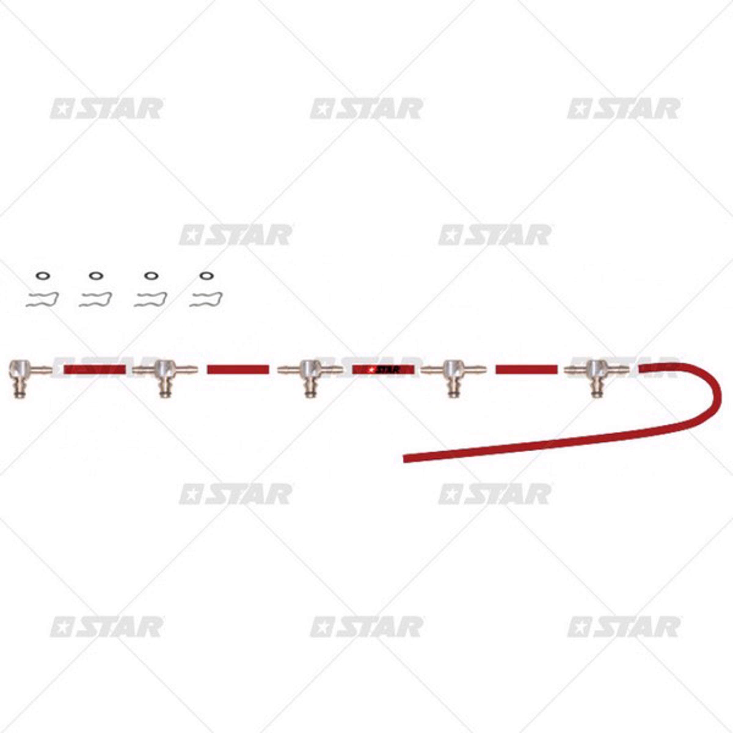 Комплект топливных шлангов STAR DIESEL 51118/70