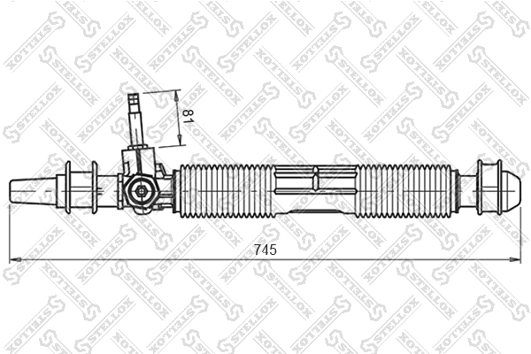 Рулевая рейка STELLOX 00-35020-SX