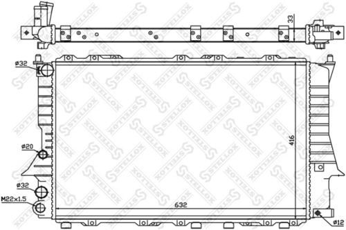 10-25018-SX STELLOX радиатор системы охлаждения