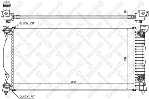 радиатор системы охлаждения STELLOX 10-25178-SX