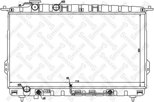 10-25187-SX STELLOX Радиатор охлаждения двигателя