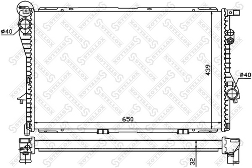 10-25289-SX STELLOX радиатор системы охлаждения