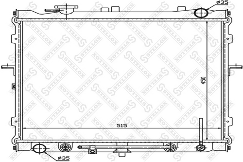 10-25390-SX STELLOX Радиатор охлаждения двигателя