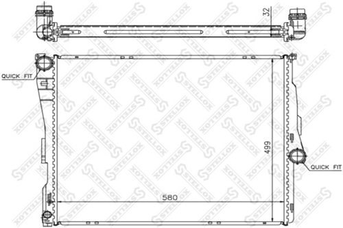 10-25587-SX  радиатор системы охлаждения