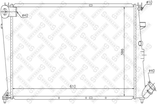 радиатор системы охлаждения STELLOX 10-25651-SX