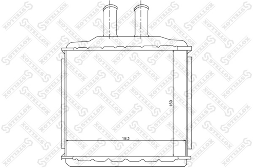 Радиатор печки STELLOX 10-35105-SX