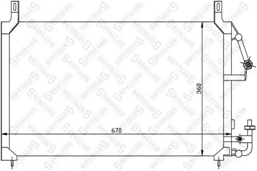 Радиатор кондиционера STELLOX 10-45017-SX