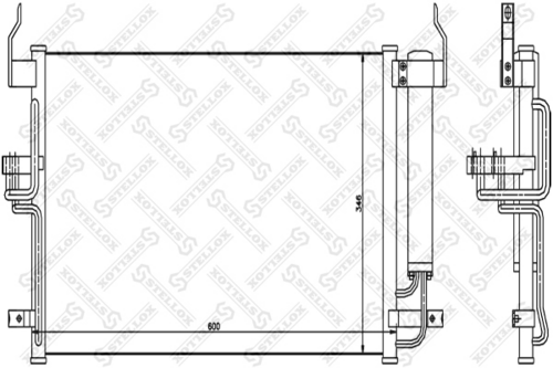 10-45101-SX STELLOX Радиатор кондиционера