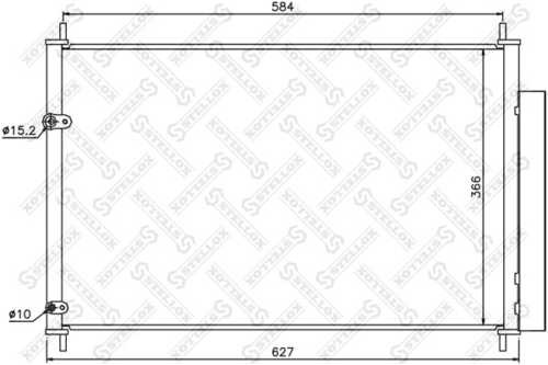 10-45568-SX STELLOX радиатор кондиционера