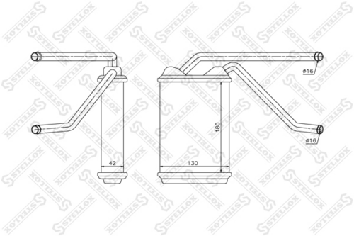 Радиатор печки STELLOX 1035104SX