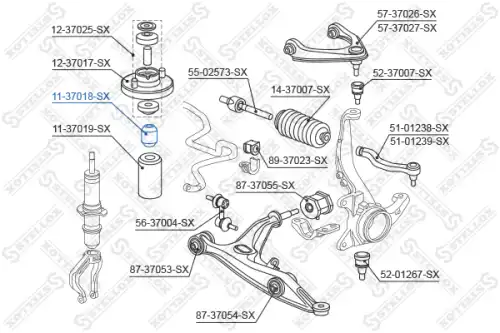 11-37018-SX STELLOX Отбойник амортизатора