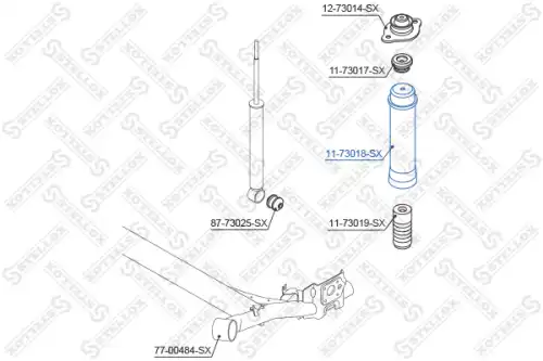 Пыльник амортизатора STELLOX 11-73018-SX