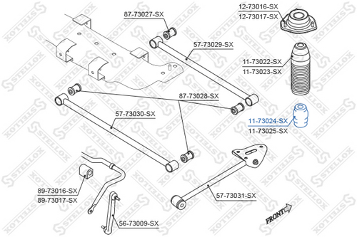 11-73024-SX STELLOX Отбойник амортизатора