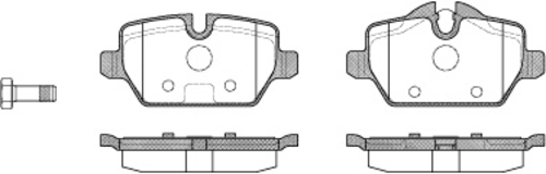 1143 000-SX STELLOX Колодки дисковые задние