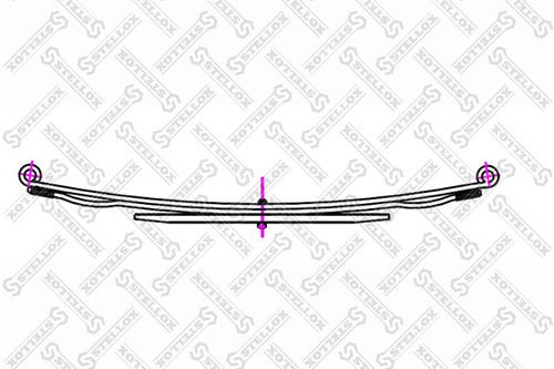 Листовая рессора STELLOX 12-00003-SX