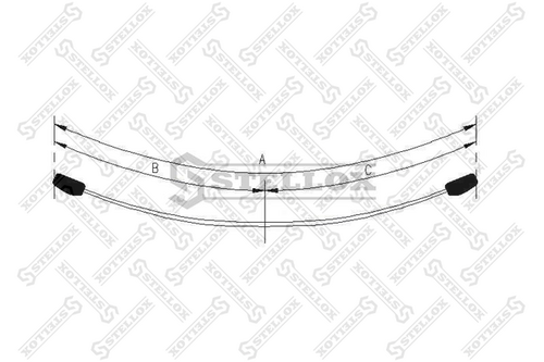 12-00069-SX STELLOX рессора пер.