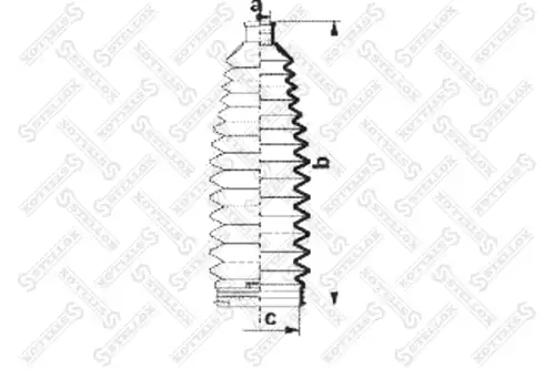 14-98038-SX STELLOX Пыльник рулевой рейки