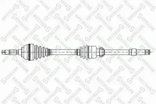 Полуось STELLOX 158 1010-SX