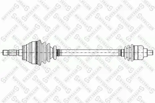 Полуось STELLOX 158 1016-SX