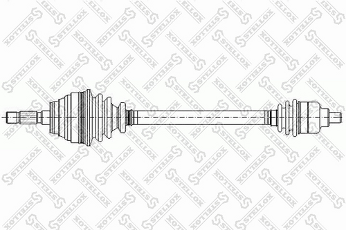 Полуось STELLOX 158 1031-SX