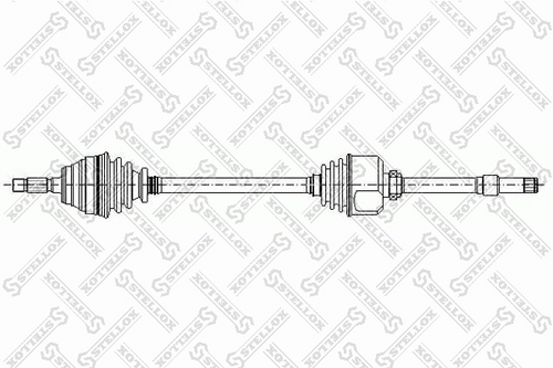 Полуось STELLOX 158 1036-SX