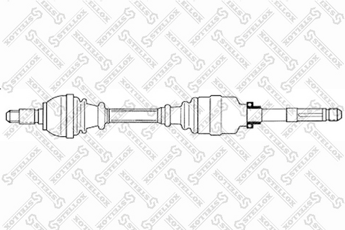 158 1775-SX STELLOX Полуось