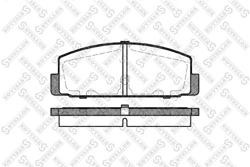 190 030B-SX STELLOX Тормозные колодки