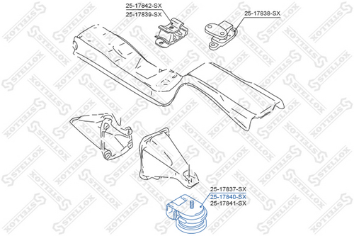 25-17840-SX STELLOX Опора двигателя