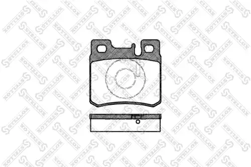 293 020-sx колодки дисковые задние STELLOX 293 020-SX