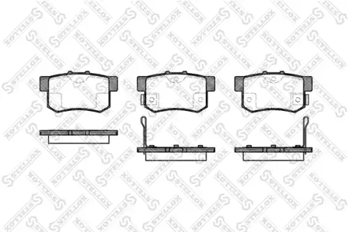 336 002-sx колодки дисковые задние STELLOX 336 002-SX