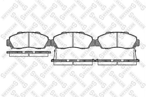 362 002B-SX STELLOX колодки дисковые п.