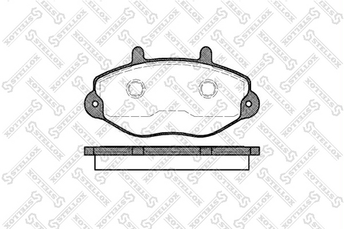 403 000B-SX STELLOX колодки дисковые п.