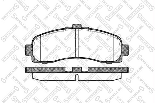 442 010B-SX STELLOX колодки дисковые п.