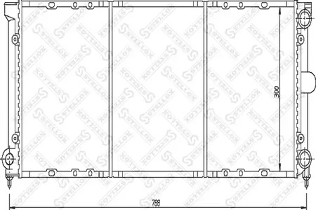 10-25052-SX STELLOX Радиатор системы охлаждения