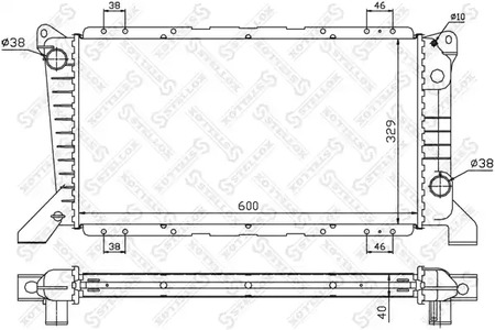 10-25056-SX STELLOX Радиатор системы охлаждения