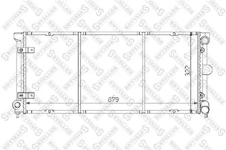 Радиатор системы охлаждения STELLOX 10-25075-SX