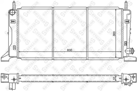 Радиатор системы охлаждения STELLOX 10-25086-SX