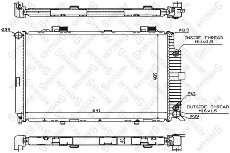 радиатор системы охлаждения STELLOX 10-25092-SX