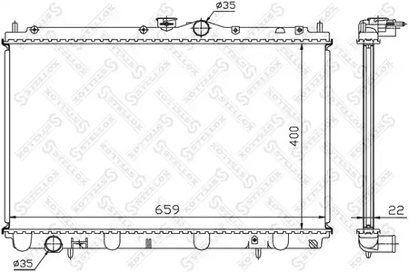 радиатор системы охлаждения STELLOX 10-25096-SX