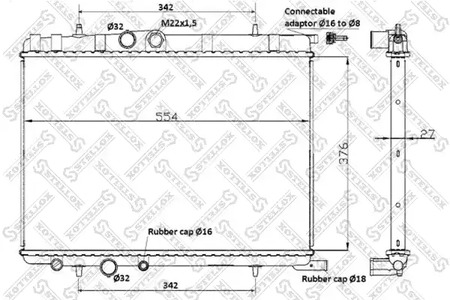 10-25120-SX STELLOX Радиатор системы охлаждения