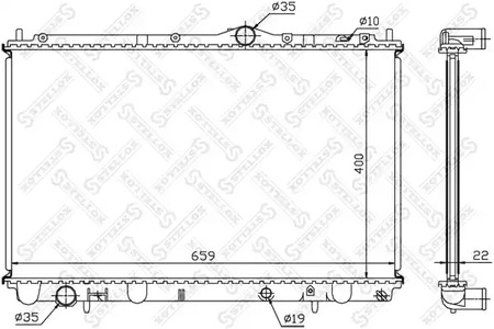 радиатор системы охлаждения STELLOX 10-25142-SX