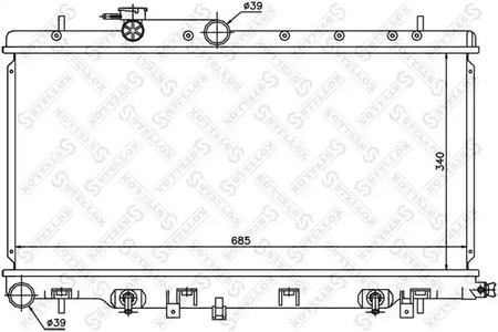 10-25144-SX STELLOX радиатор системы охлаждения