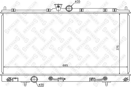 10-25169-SX STELLOX Радиатор системы охлаждения