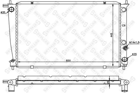 радиатор системы охлаждения STELLOX 10-25184-SX