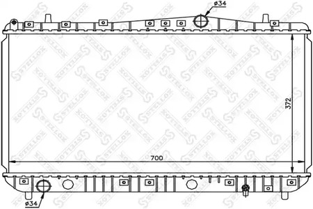 10-25191-SX STELLOX Радиатор системы охлаждения