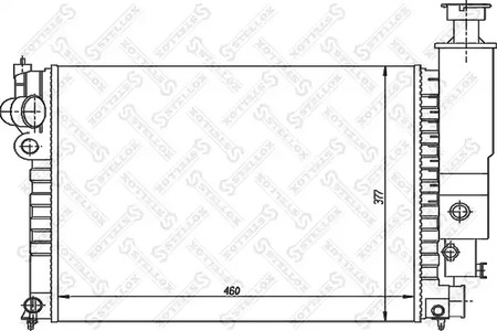 Радиатор системы охлаждения STELLOX 10-25227-SX