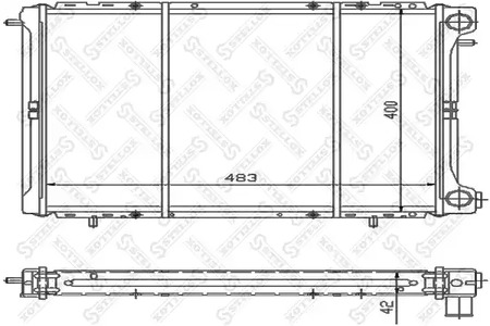 Радиатор системы охлаждения STELLOX 10-25232-SX